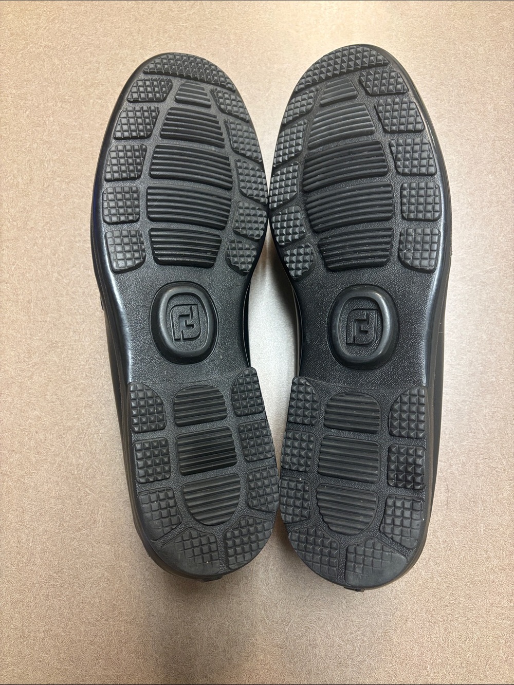 FootJoy Black Leather Bit-Detail Slip-On Loafers with White Stitching - Picture 3 of 4